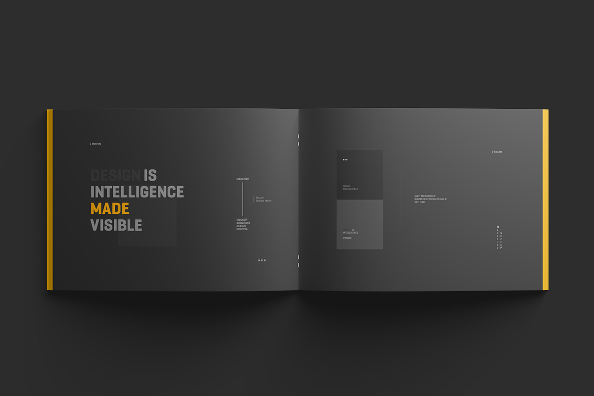 A4 Landscape Brochure Mockup Set, a Books & Magazine Mockup by Toasin ...