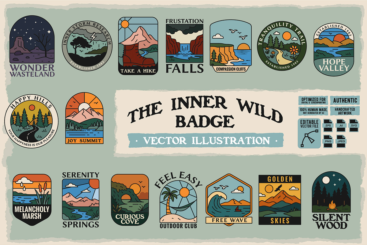 The Inner Wild Badge Illustration, an Illustration by The BolzStudio (Photo 1 of 8)