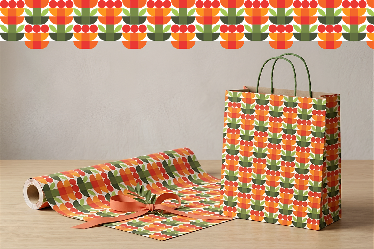 Flat Floral Seamless Pattern, a Pattern Graphic by WM48 Shop (Photo 2 of 10)
