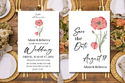 Elegant Wild Flower Red Poppies Wate, an Invitation Template by Patterndigitpics (Thumbnail 4 of 5)