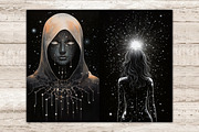 Among The Stars Junk Journal Pages, a Person Illustration by GlamArtZhanna (Thumbnail 3 of 9)