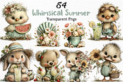 Whimsical Summer Clipart Png, an Illustration by Craft Nest (Thumbnail 1 of 12)