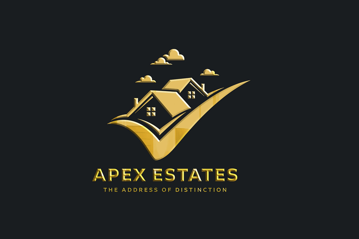Real Estate Logo | House & Checkmark