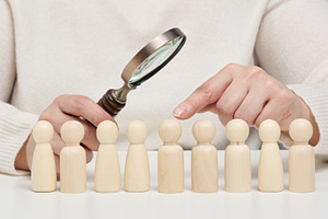Conceptual photo of the personnel selection and evaluation proce, a Business Photo by ndanko