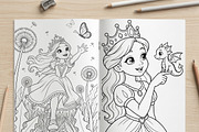 Magical Princess Coloring Book Vol45, a Person Illustration by ikarifq shop (Thumbnail 5 of 7)