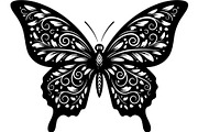 Beautiful Butterfly Silhouette, an Object Graphic by Designer_Momina (Thumbnail 2 of 20)