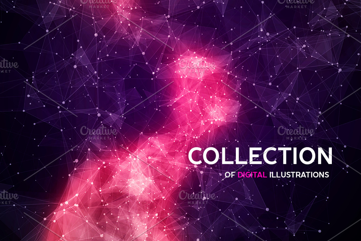 Abstract space backgrounds, an Illustration by Julvil (Photo 4 of 8)