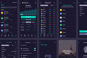 CaCoin - Crypto Market App Design UI