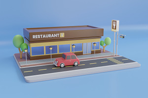 3D Fast Food Pack