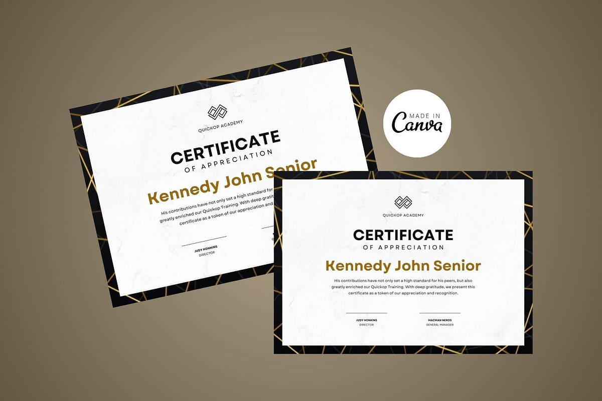 Certificate Templates Design Bundle, a Marketing Template by MK Creatives (Photo 5 of 7)