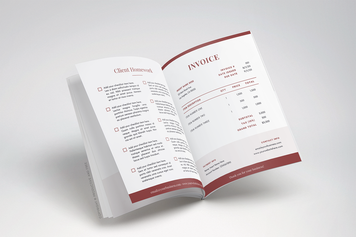 Client Experience Welcome Packet, a Magazine Template by ProductiveandFree (Photo 12 of 15)