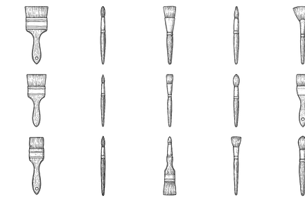 HandDrawn Paintbrush Tools Collectio