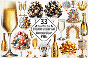 Elegant New Year Balloons and Champa, an Illustration by RobertsArt (Thumbnail 1 of 5)