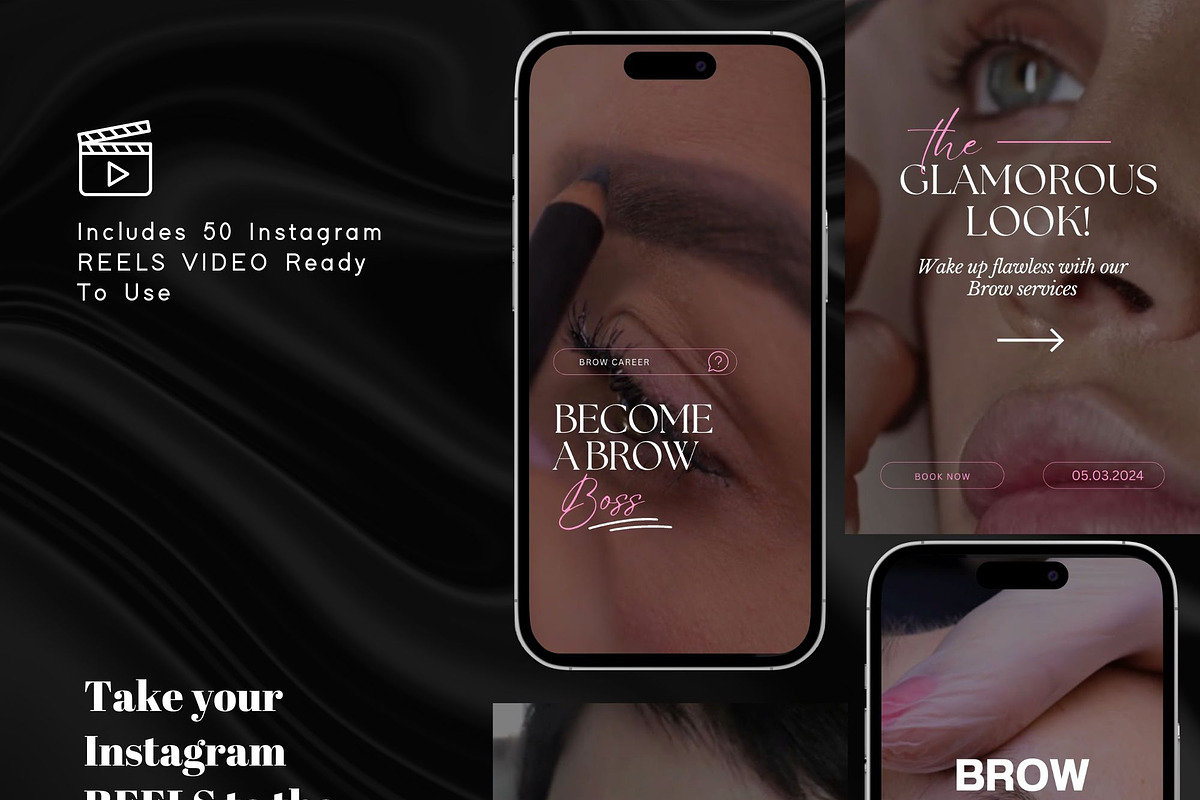 Brow Tech Instagram Video Reels, a Social Media Template by design4social (Photo 7 of 9)