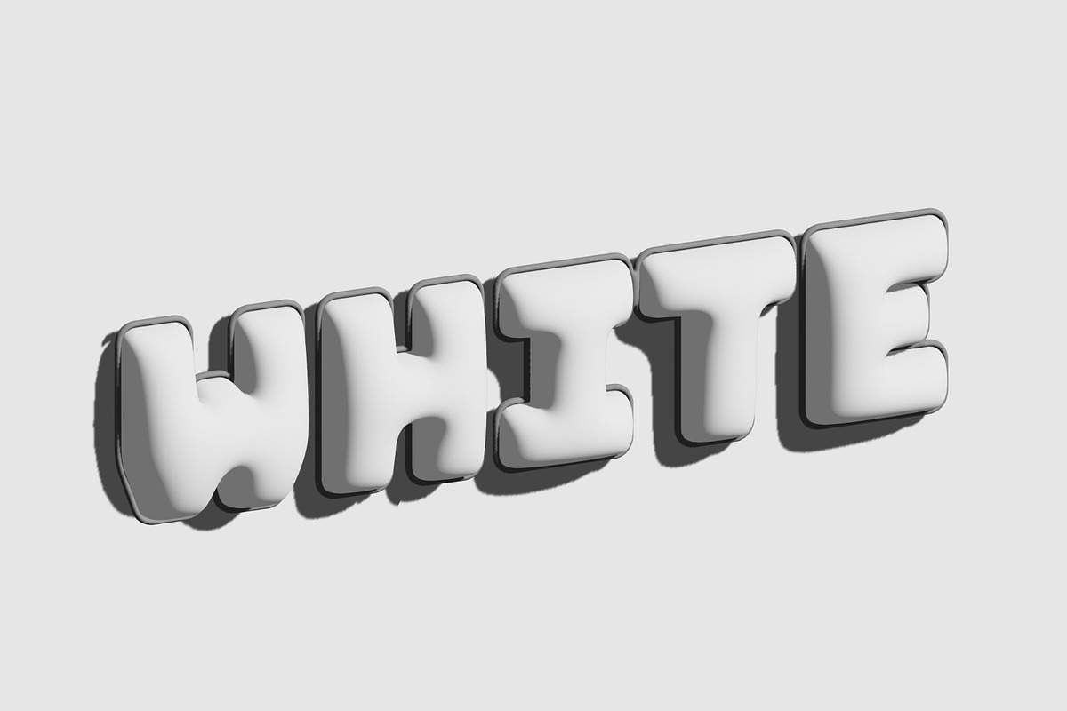 White Text Effect Template