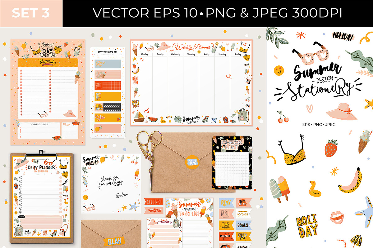 BUNDLE STATIONERY planners calendars, an Object Graphic by Ruslana Lubenets (Photo 14 of 96)