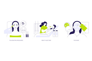 Skin treatment isolated cartoon, a Person Illustration by Visual Generation