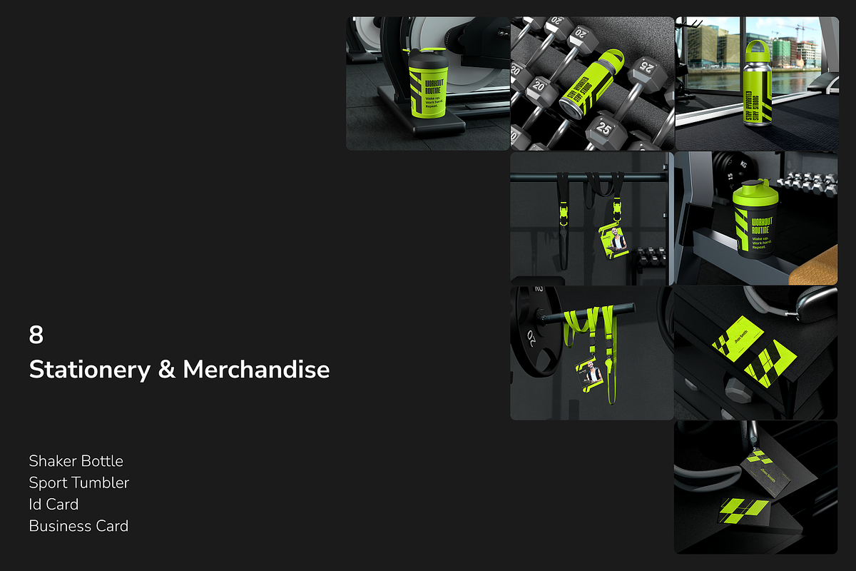Branding Set Bundle at Gym Studio, a Mockup by Arvalamockup (Photo 7 of 11)
