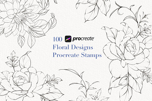 Procreate flower stamp, peony brush, a Brush Add-On by AnnaPolitmerskaja