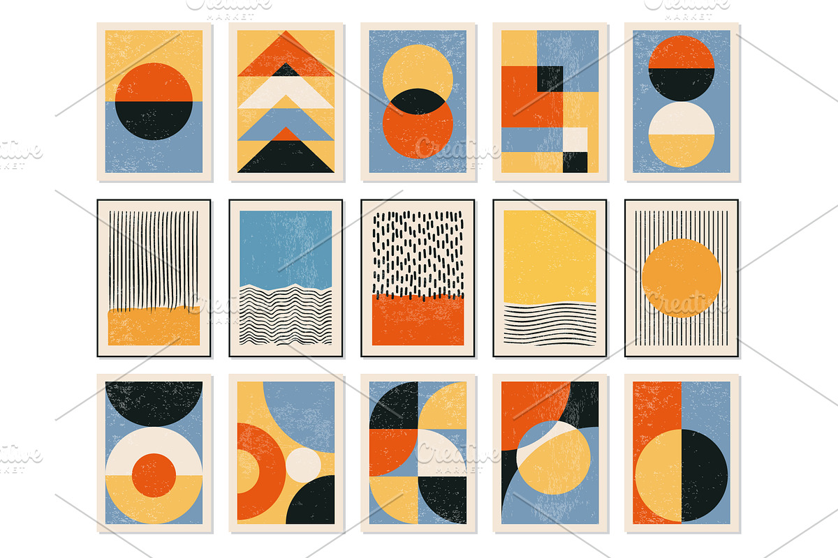 Geometric Printable Wall Art Prints, a Background Graphic by C Design Studio (Photo 15 of 17)