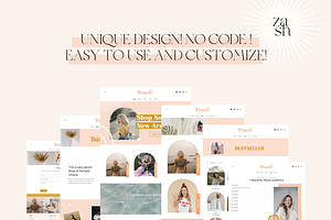 Peach - Boho Pink Shopify Theme