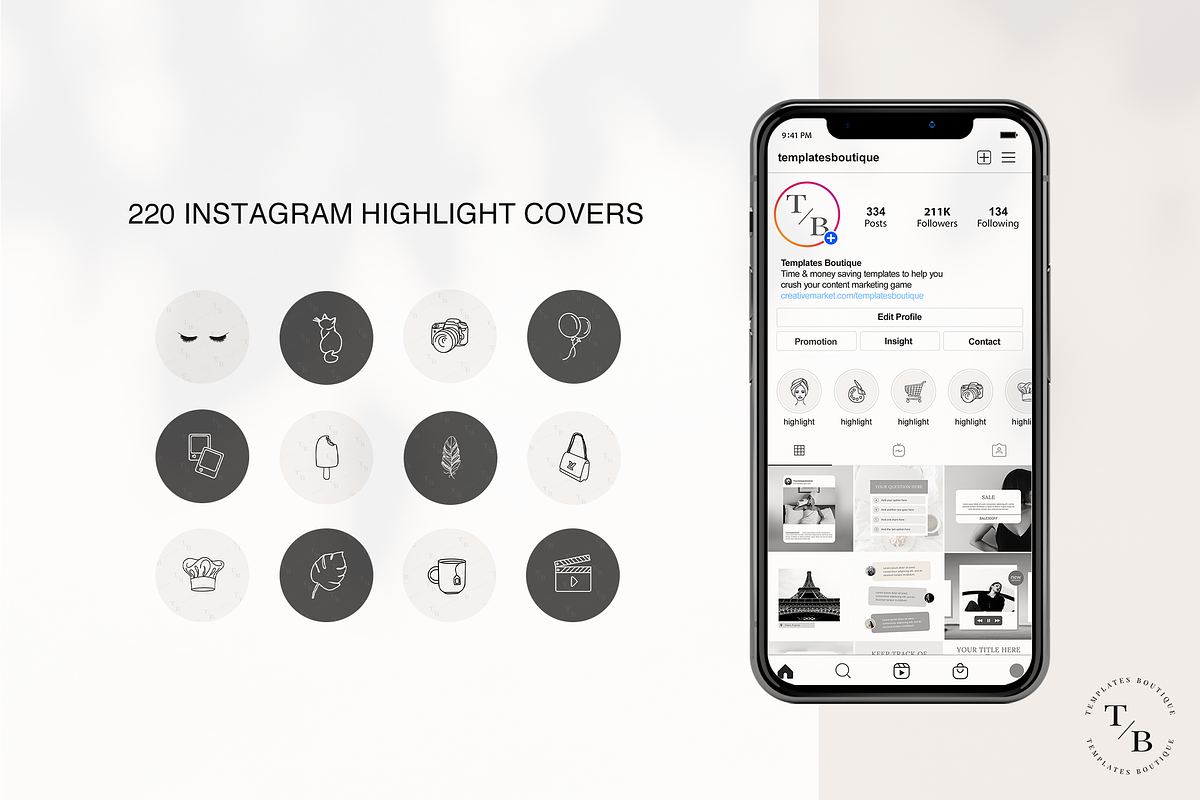 Instagram Story Highlight Cover Icon, a Social Media Template by Templates Boutique (Photo 2 of 8)