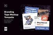 Branding Tape Mockup, a Mockup by Creative Veila (Thumbnail 5 of 6)