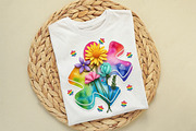 Faux Yarn Autism Puzzle Floral Shirt, an Illustration by designcity5 (Thumbnail 5 of 9)