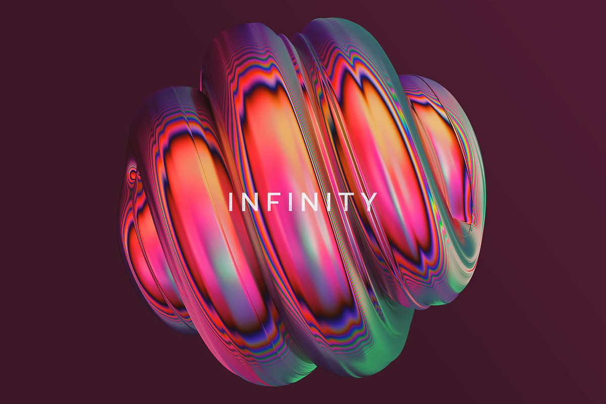 Infinity: 3D Chromatic Shapes, an Object Graphic by RuleByArt (Photo 12 of 24)