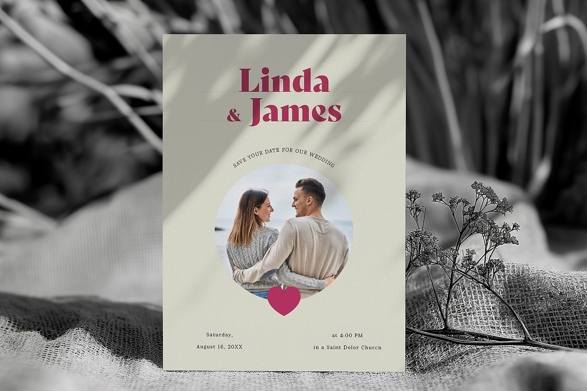 Save the Date Wedding Invitation