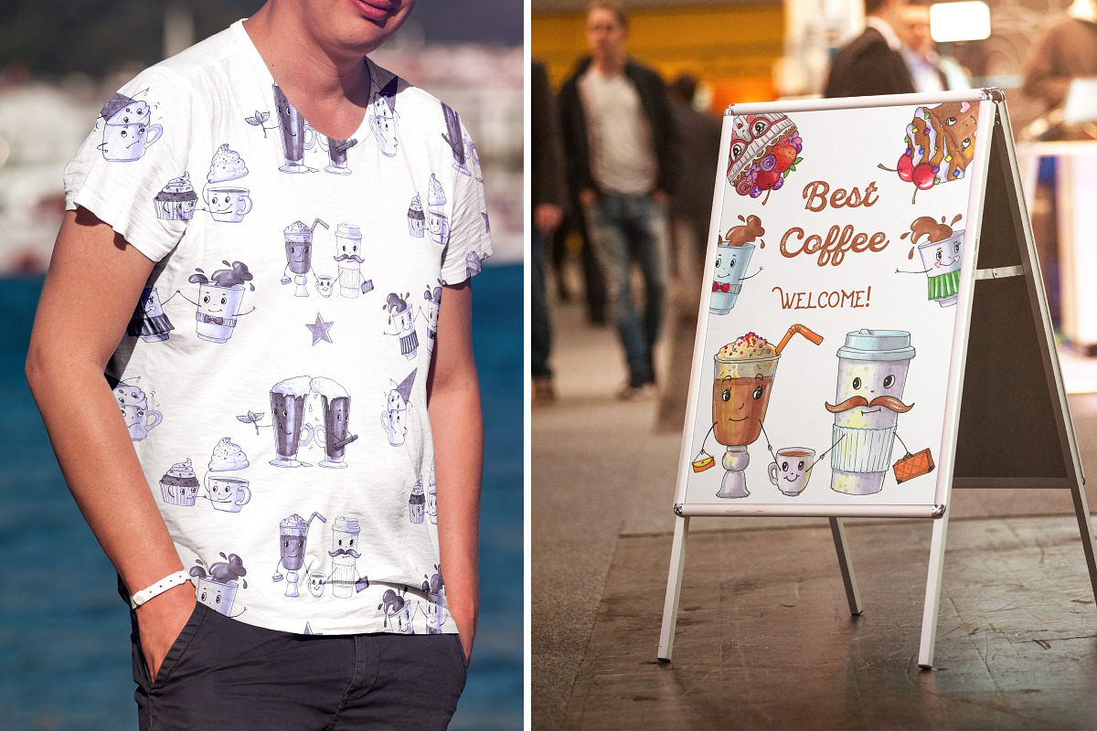 Coffe stories, muffins and coffee, a Food Illustration by fiolika (Photo 6 of 6)
