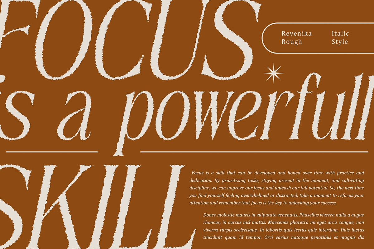 Revenika Rough, a Serif Font by Craft Supply Co. (Photo 2 of 8)