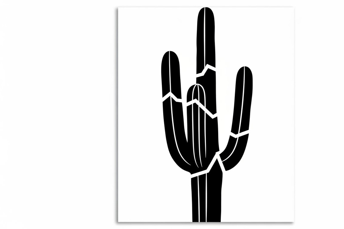 collection of desert cactus silhouet, an Illustration by Amazin_art (Photo 14 of 33)