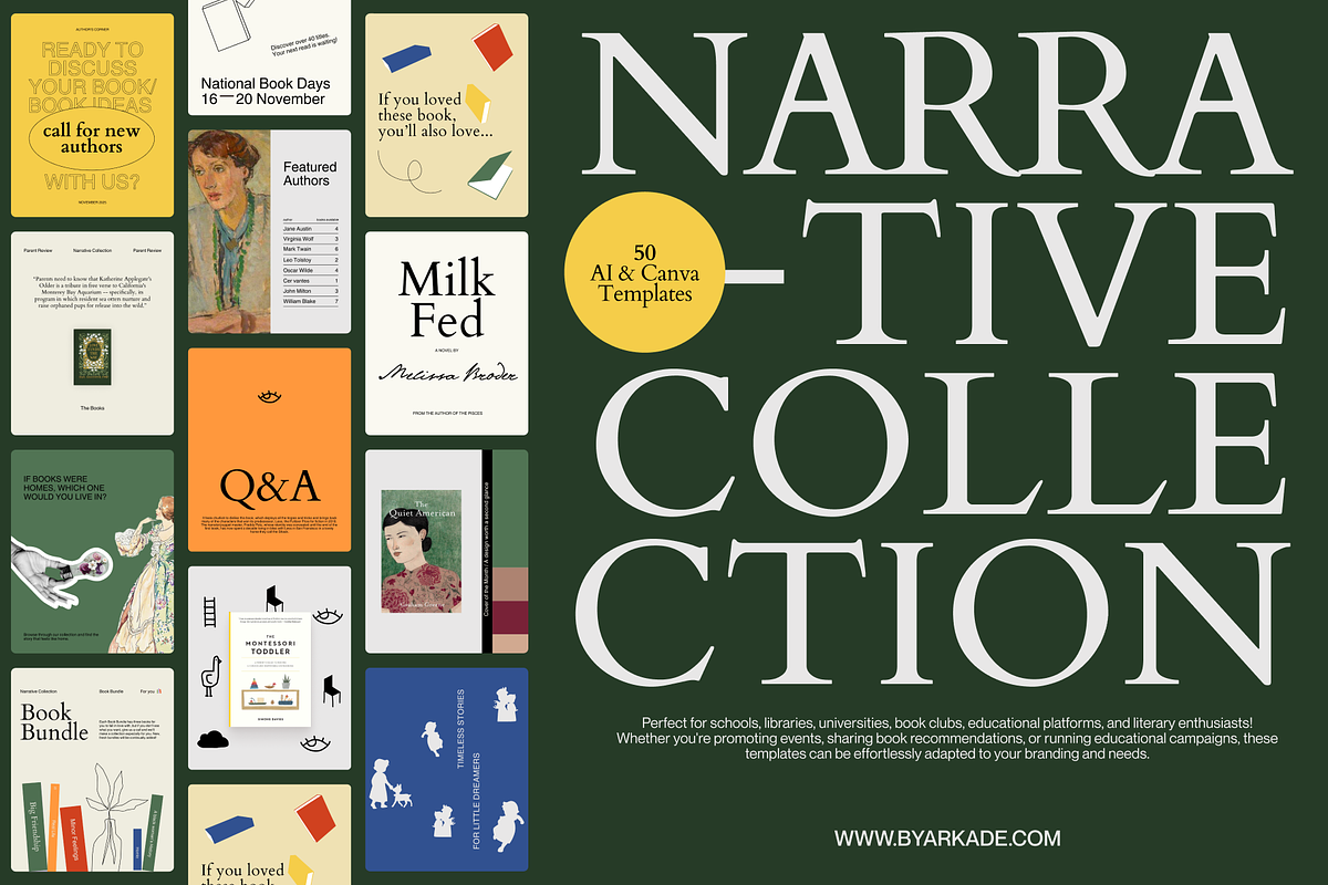 Narrative Collection / AI & Canva, a Social Media Template by By Arkadë (Photo 1 of 7)