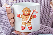 Cute Christmas Gingerbread Man Clipa, an Illustration by Rose Art (Thumbnail 4 of 7)