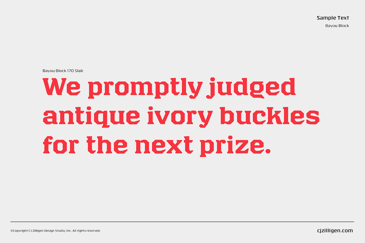 Bayou Block, a Font by VarsityType® (Photo 5 of 7)