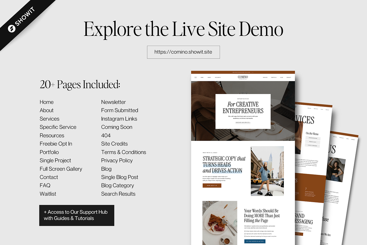 Showit Website Template | Comino, a Websites & App Template by Designorina (Photo 5 of 8)