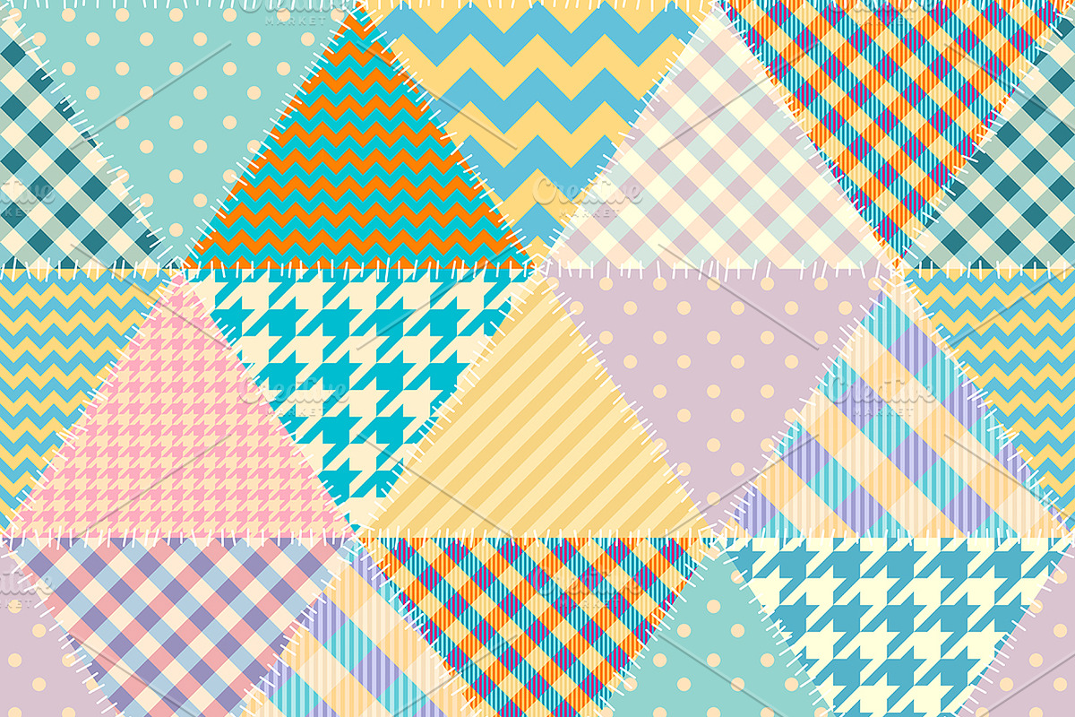 Textile patchwork patterns