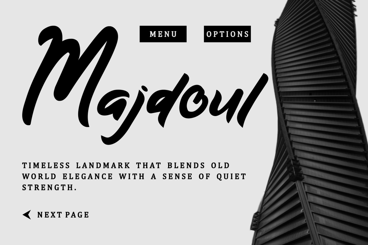 Metrolight Script Display Font, a Script Font by PutraCetol Studio (Photo 4 of 6)