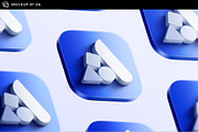 3D App Icon Logo Mockups - 12 Scenes, a Product Mockup by Asylab (Thumbnail 18 of 22)