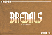 Bredals | Esport Display Font, a Sans Serif Font by MrLetters (Thumbnail 1 of 10)