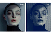 Cyanotype Halftone Duotone, a Layer Style Add-On by DesignerCandies (Thumbnail 2 of 7)