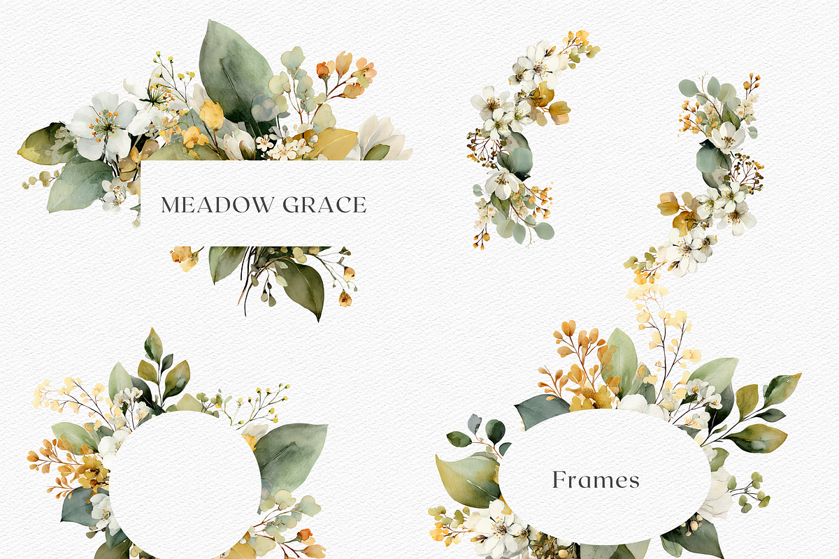 Elegant Neutral Wildflower Bouquet, a Decorative Illustration by ThaismotaCreativeCo (Photo 6 of 11)