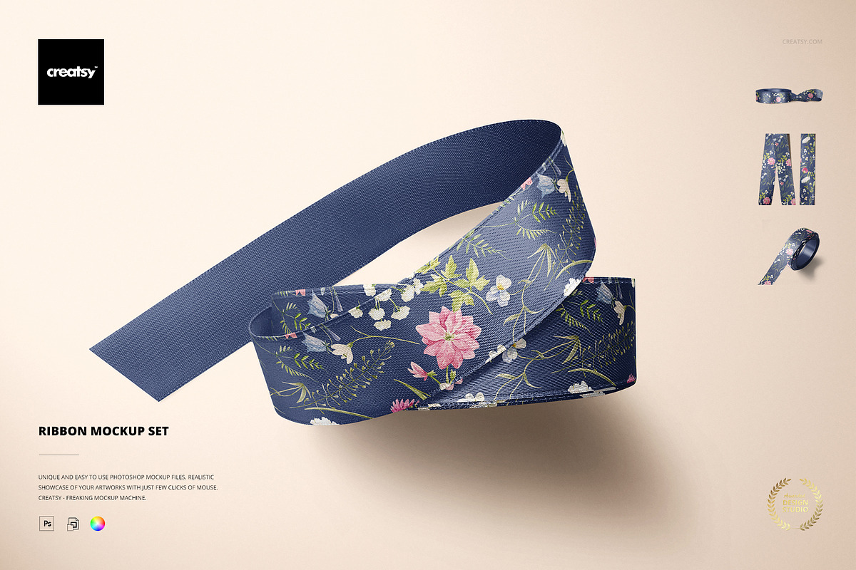 Ribbon Mockup Set, a Packaging Mockup by Creatsy (Photo 1 of 10)