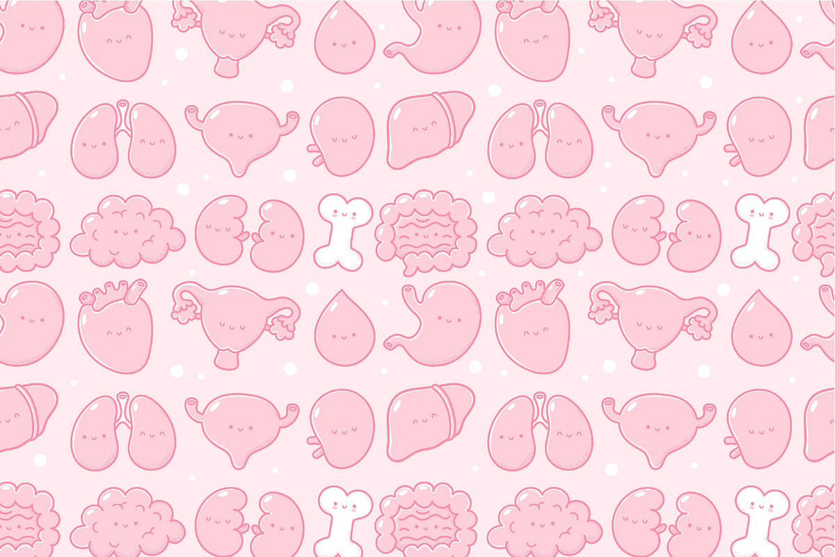 Cute human organs set, an Education Illustration by Slavko Kahovsky (Photo 3 of 3)
