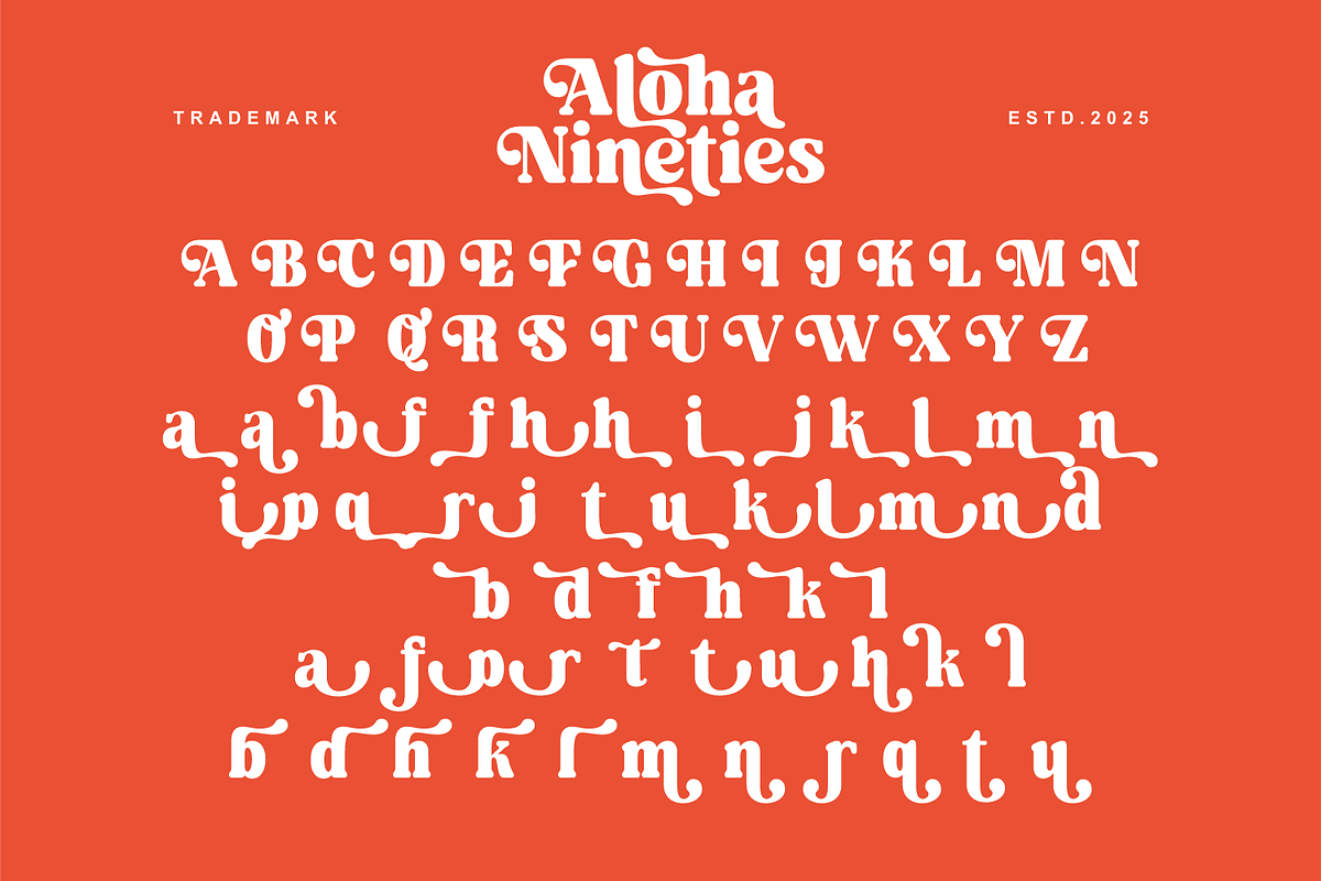 Aloha Nineties - Retro Serif Font, a Serif Font by Keithzo (Photo 9 of 10)