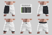 Mockups Shorts with Compression Line, a Bottom Mockup by Grow Design Craft Studio (Thumbnail 3 of 9)