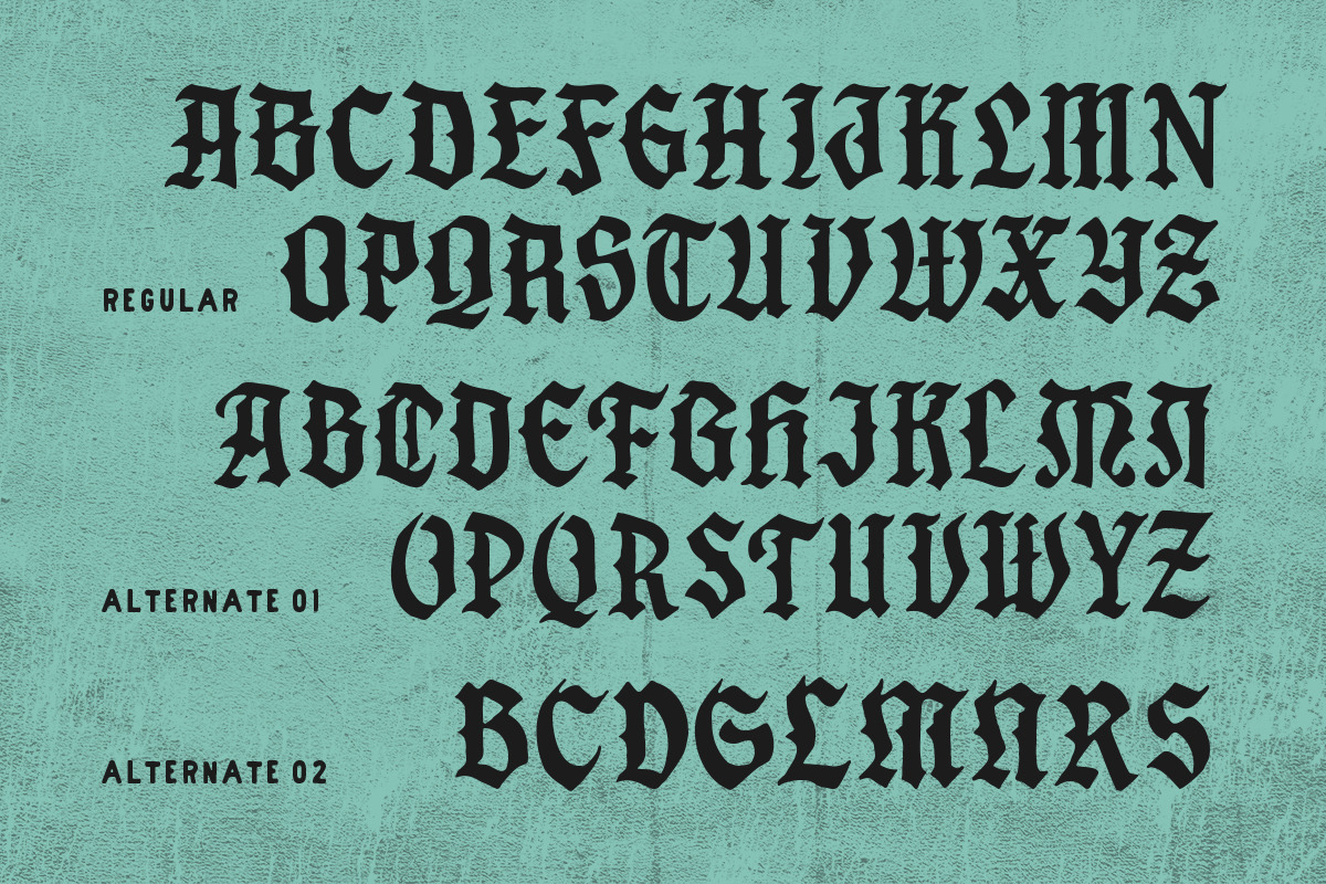 Fargus - Font Pack & Extras!, a Blackletter Font by IronbirdCreative (Photo 12 of 12)
