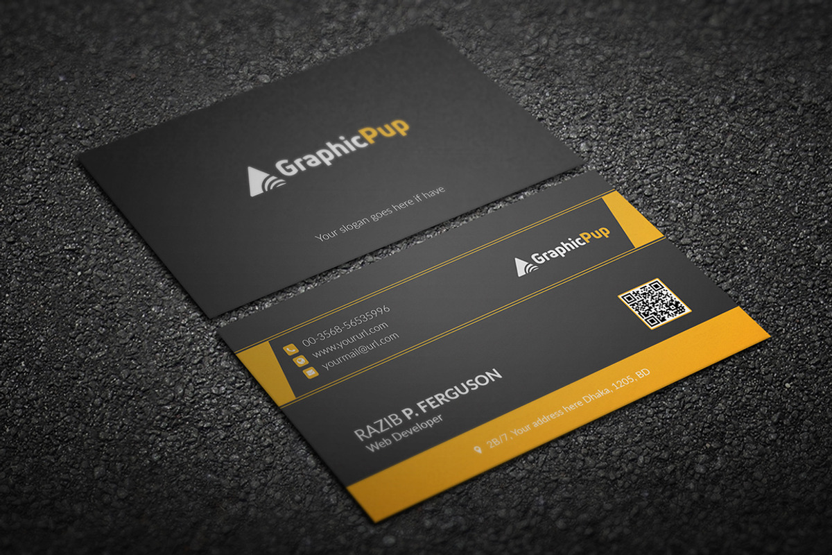 Clean Business Card, a Business Card Template by Rongmistiry (Photo 3 of 7)