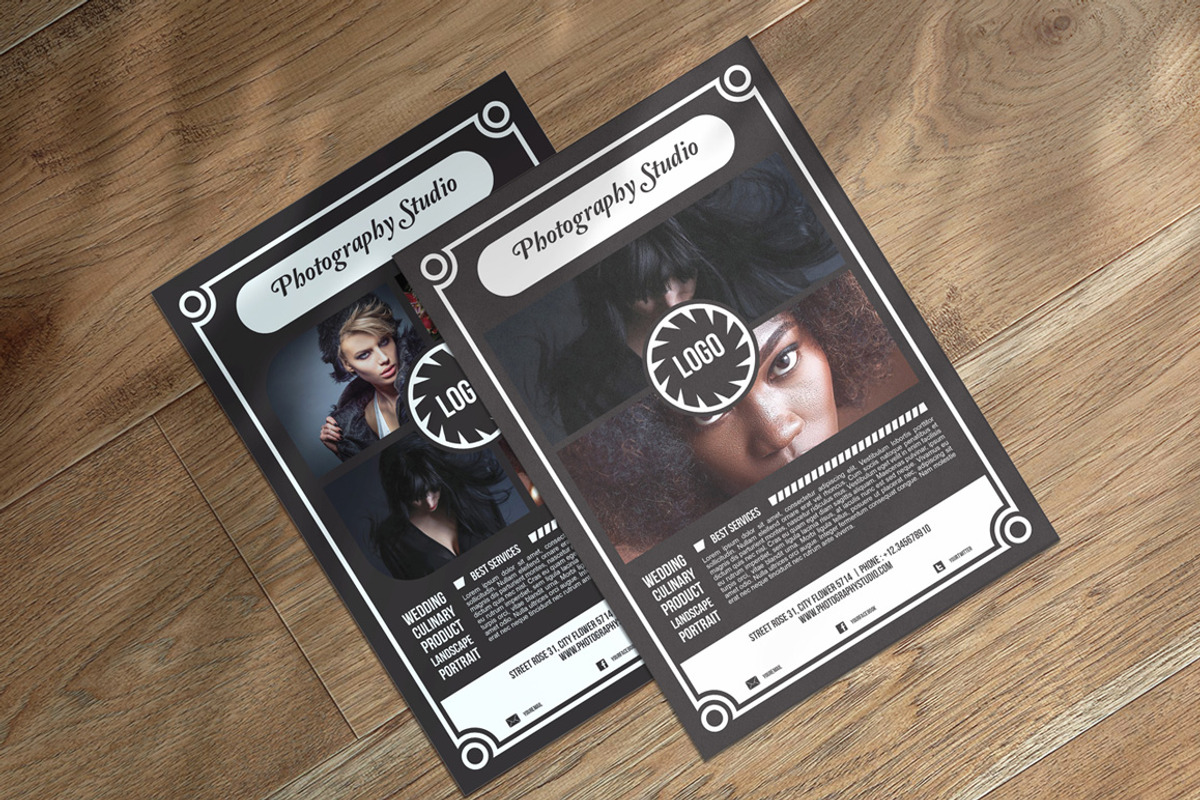Photography Studio Flyer Template, a Flyer Template by mesuka (Photo 4 of 4)